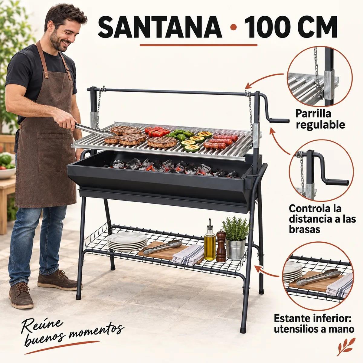 Barbacoa Santana Parrilla 100 cm — foto 2