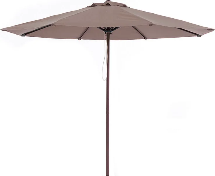 Parasol / Sombrilla de Aluminio Imitación Madera con Toldo de 3 metros — foto 3