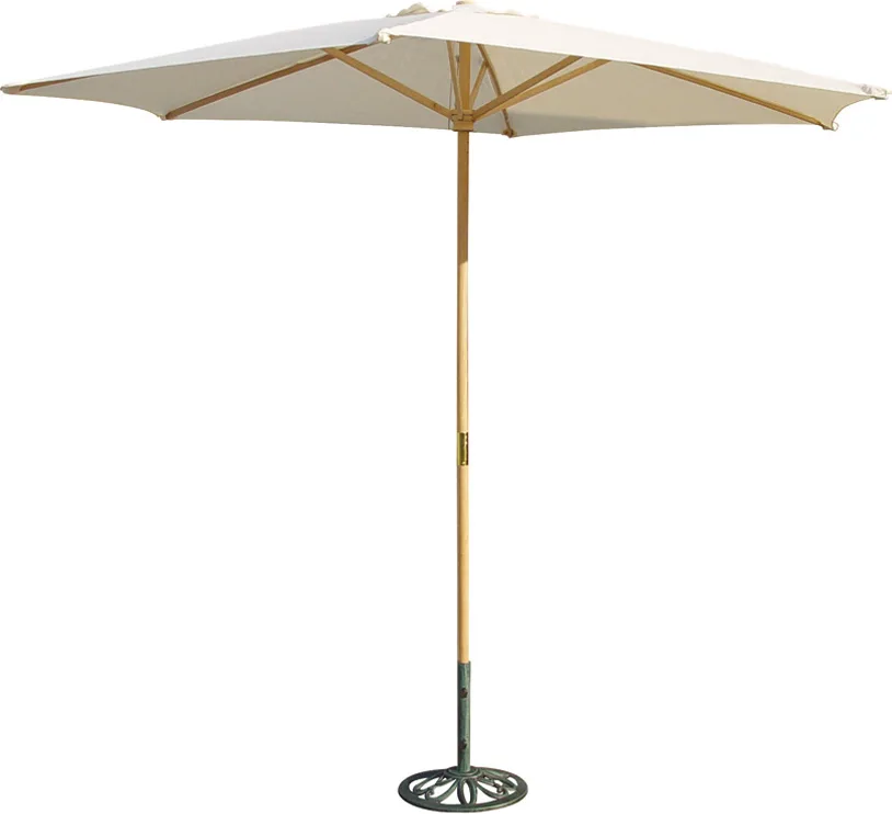 Parasol de Madera Natural con Toldo de 3 metros — foto 2