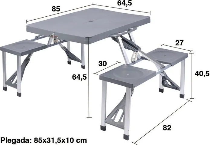 Mesa Picnic Bancos Integrados Liquidacion — foto 3