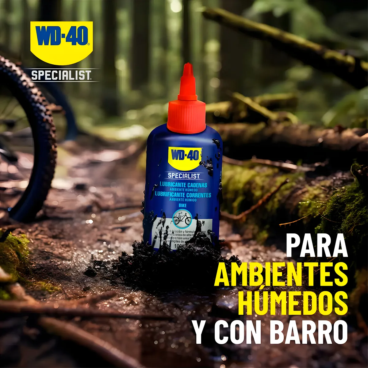 Wd-40 Bike Lubricante Cadenas Bicicleta para Ambiente Humedo 100ml — foto 4