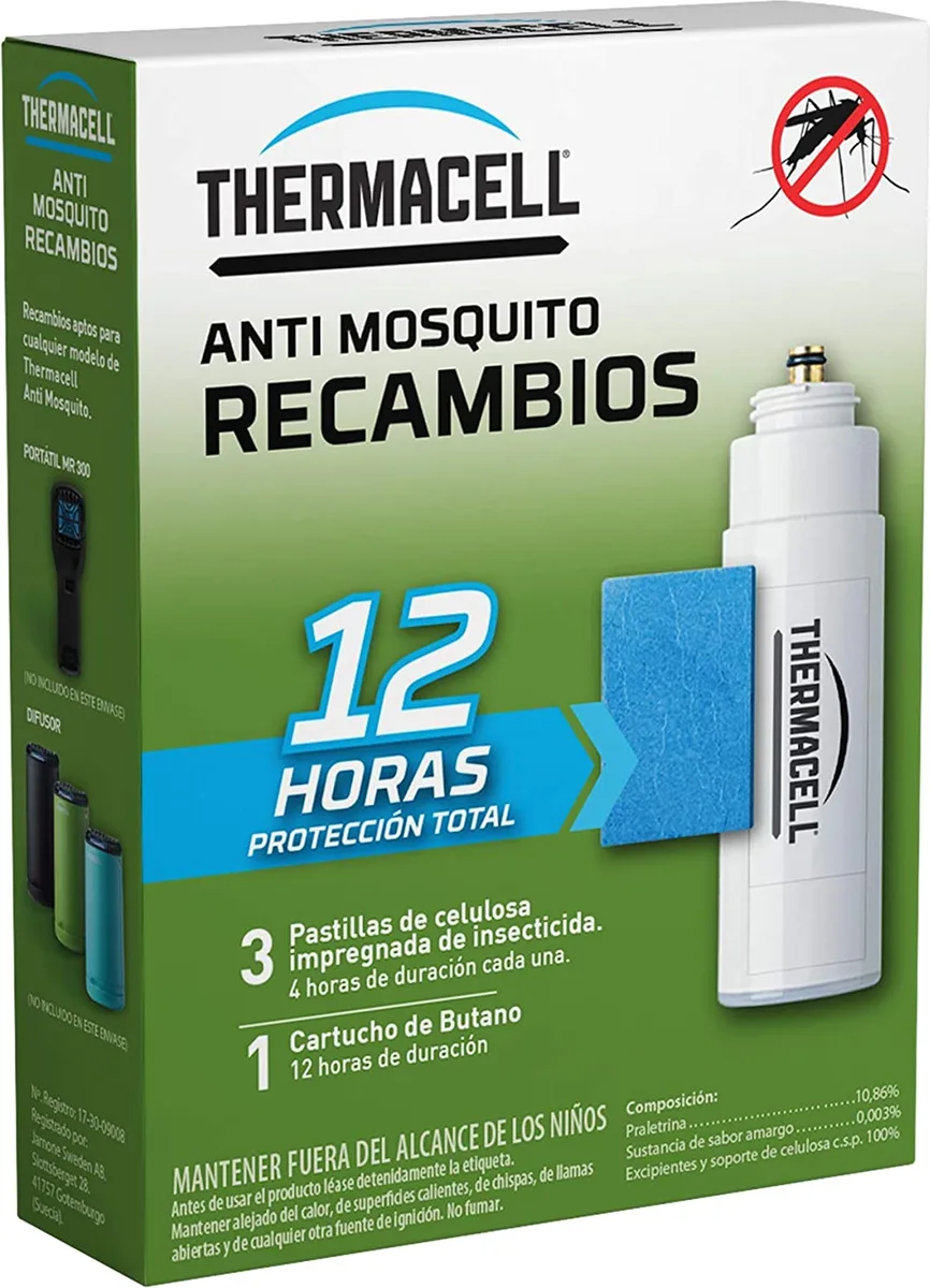 Recambio Thermacell Anti Mosquito Pack de 12 Horas de Protección