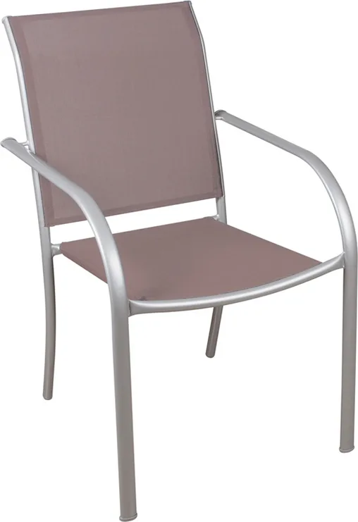 Silla Terraza acero Textilene Taupe — foto 2