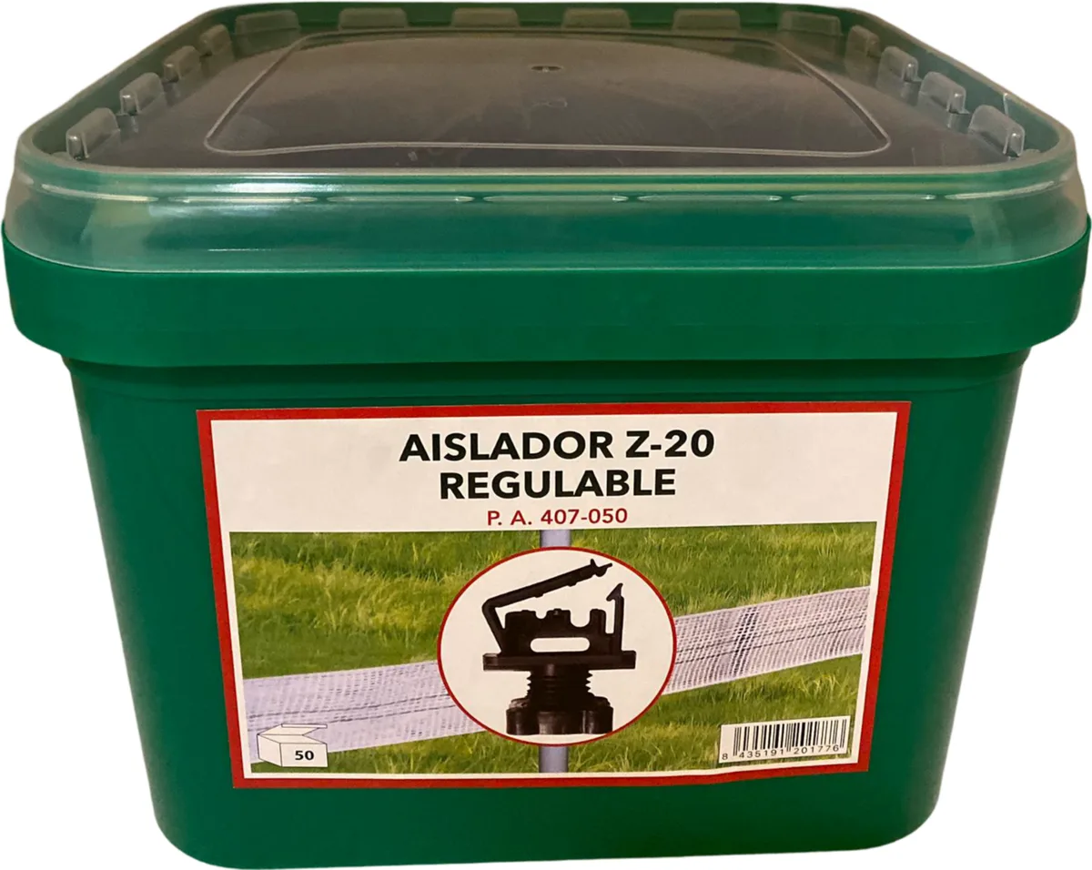 Aislador Z-20 Regulable para Cinta Cubo 40 unidades