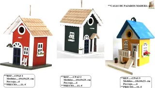 Casa Pajaro Madera Verde 25x18,5x18,5 cm