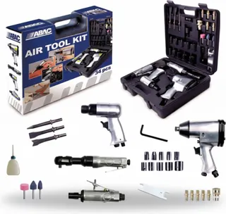 Herramienta Neumatica con kit de 34 Piezas Air Tool Abac