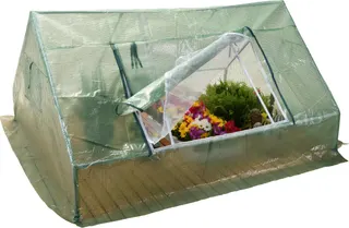 Invernadero de rafia Koopman 180 x 142 x 93 cm para huerto y jardín