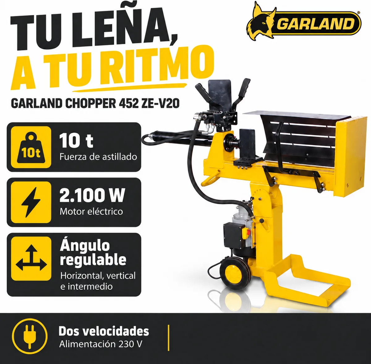 Parte trocnos eléctrica Garland Chopper 452 ZE-V20 10 t de ángulo regulable — foto 3