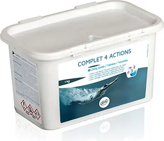 Gre Cloro Piscina 4 Acciones 1kg Tabletas