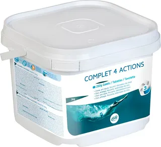 Cloro 4 Acciones Pastilla 250 gr Piscina 3 kg