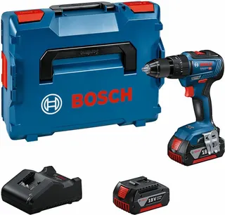 Taladro Percusion Bosch Gsb 18v-55 + 2x3,0ah + Gal18v-20+l- Bo