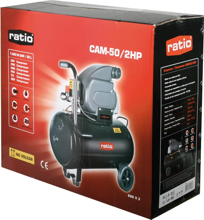 Compresor de Pistón Ratio Serie Cam-50/2hp — foto 4