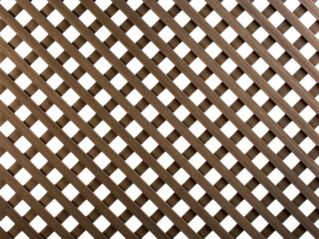 Celosia Fija de Pvc 18mm Marron 1x2m