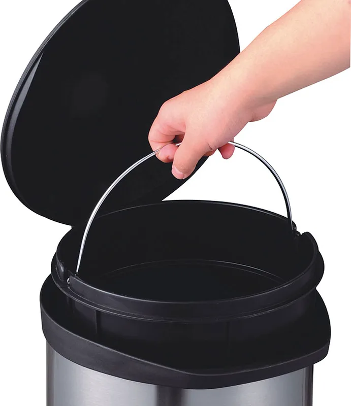 Cubo Pedal Sanitario Habitex Tapa Negra 5l — foto 3