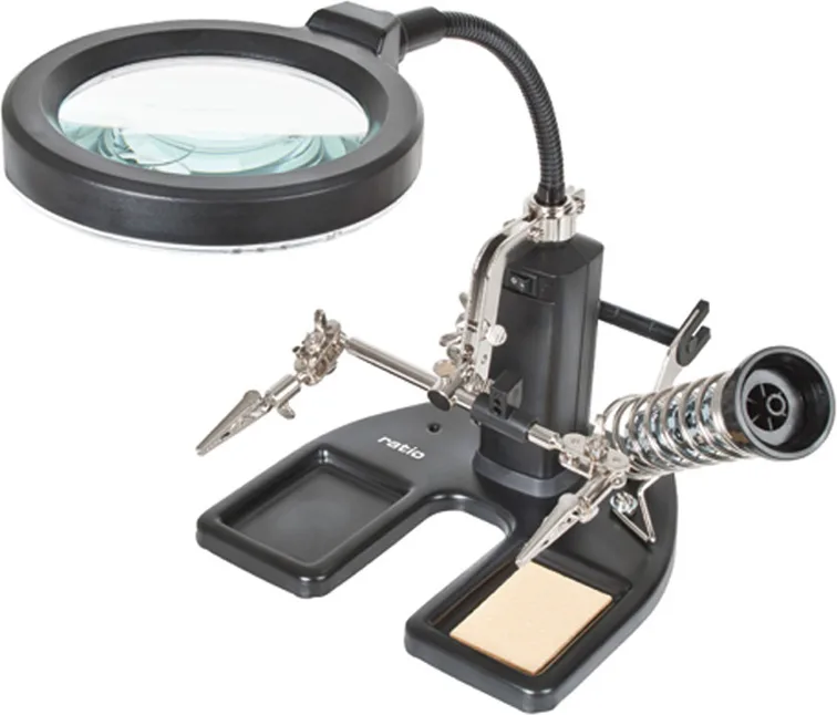 Lupa con Soporte Pinza Led Ratio Pro 6409 — foto 2