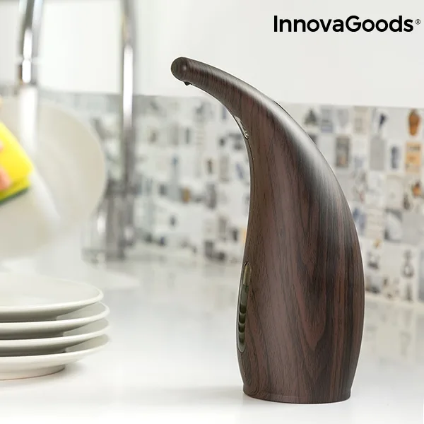 Dispensador de Jabon Automatico con Sensor Acabado Madera Liquidacion — foto 7