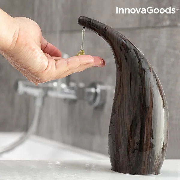 Dispensador de Jabon Automatico con Sensor Acabado Madera Liquidacion — foto 5