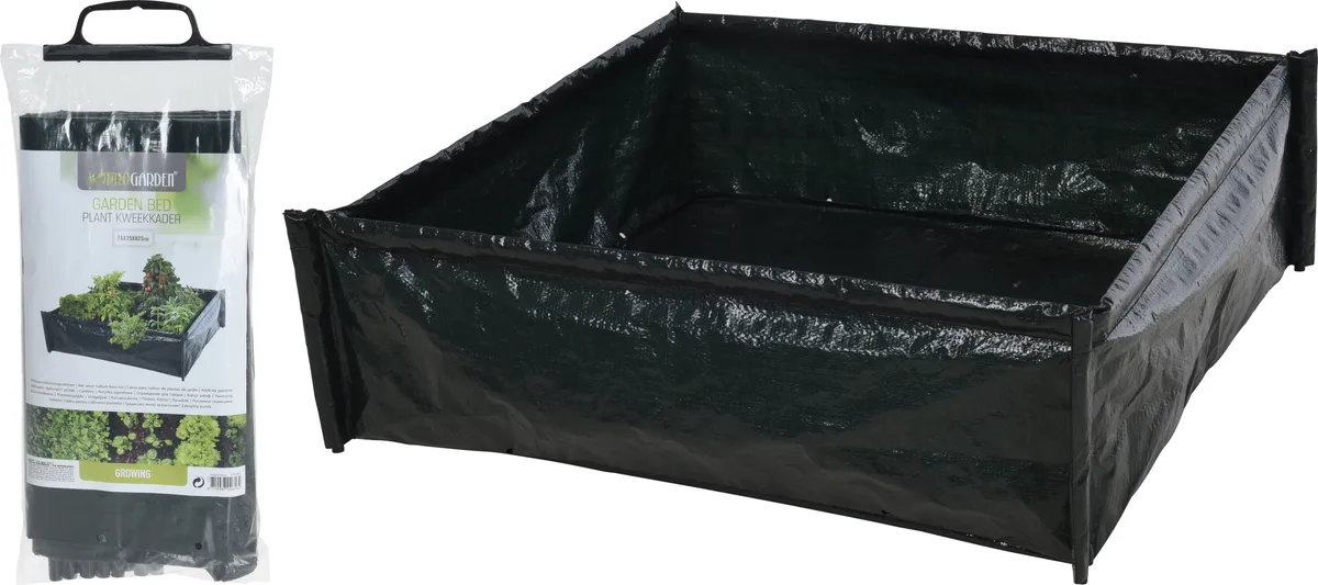 Mesa Cultivo Semillero Cuadrado 75x75x25 Negro — foto principal