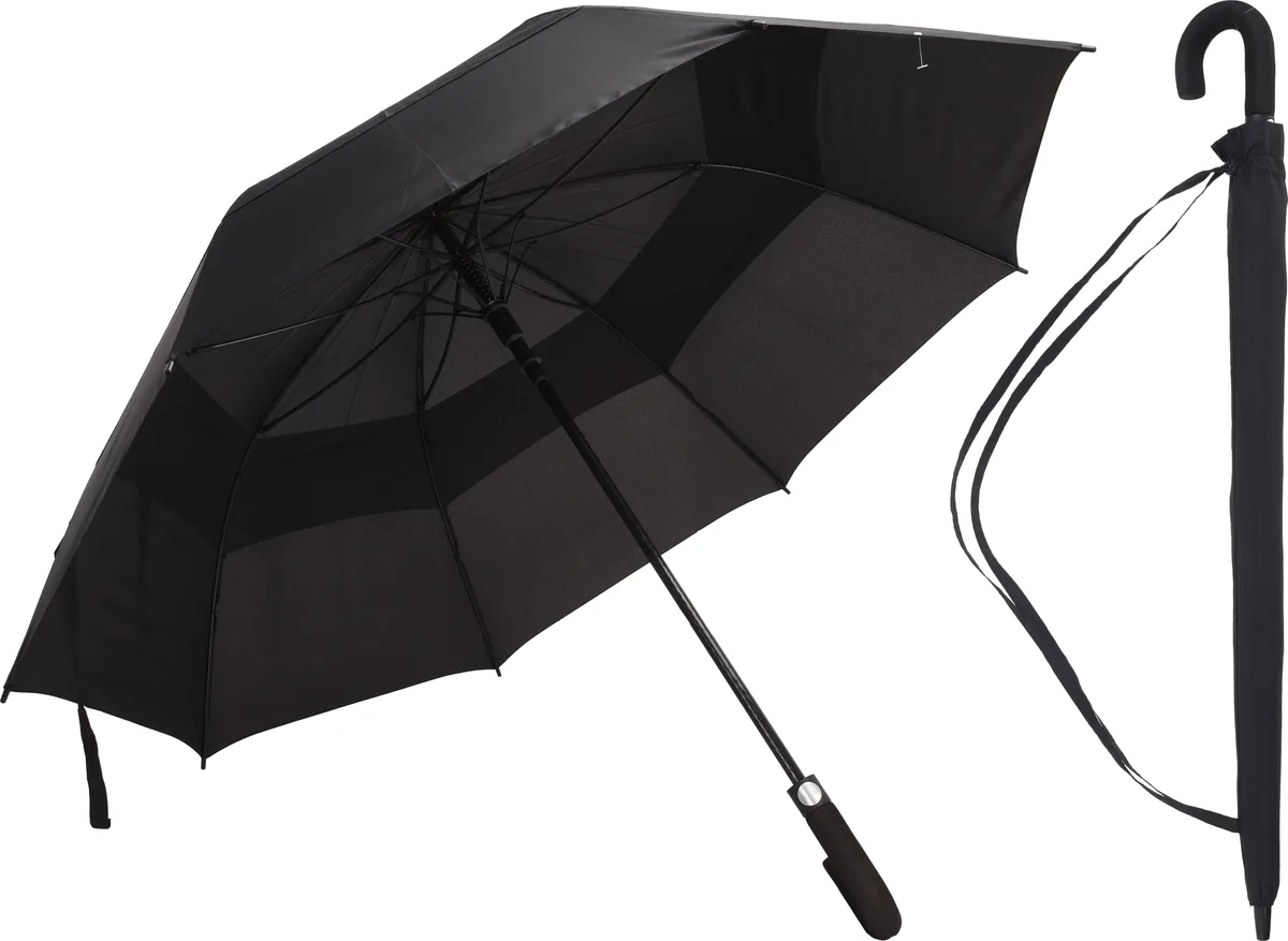 Paraguas 75 cm Fibra Negro