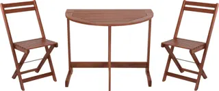 Conjunto Terraza Balcon Mesa Pared con Sillas Madera Oferta