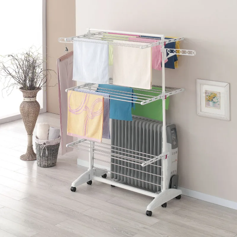 Tendedero Torre Plegable 3 Niveles con Ruedas — foto 4
