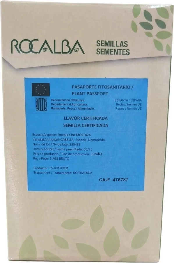 Semilla Mostaza Blanca 1 Kg
