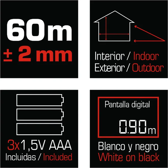 Medidor de Distancias Láser Profesional Ratio Rlm315 — foto 4