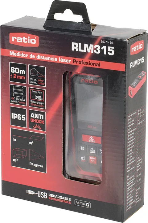 Medidor de Distancias Láser Profesional Ratio Rlm315 — foto 8