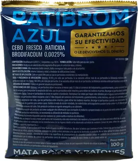 Raticida Ratibrom Azul Superapetente 100 gr