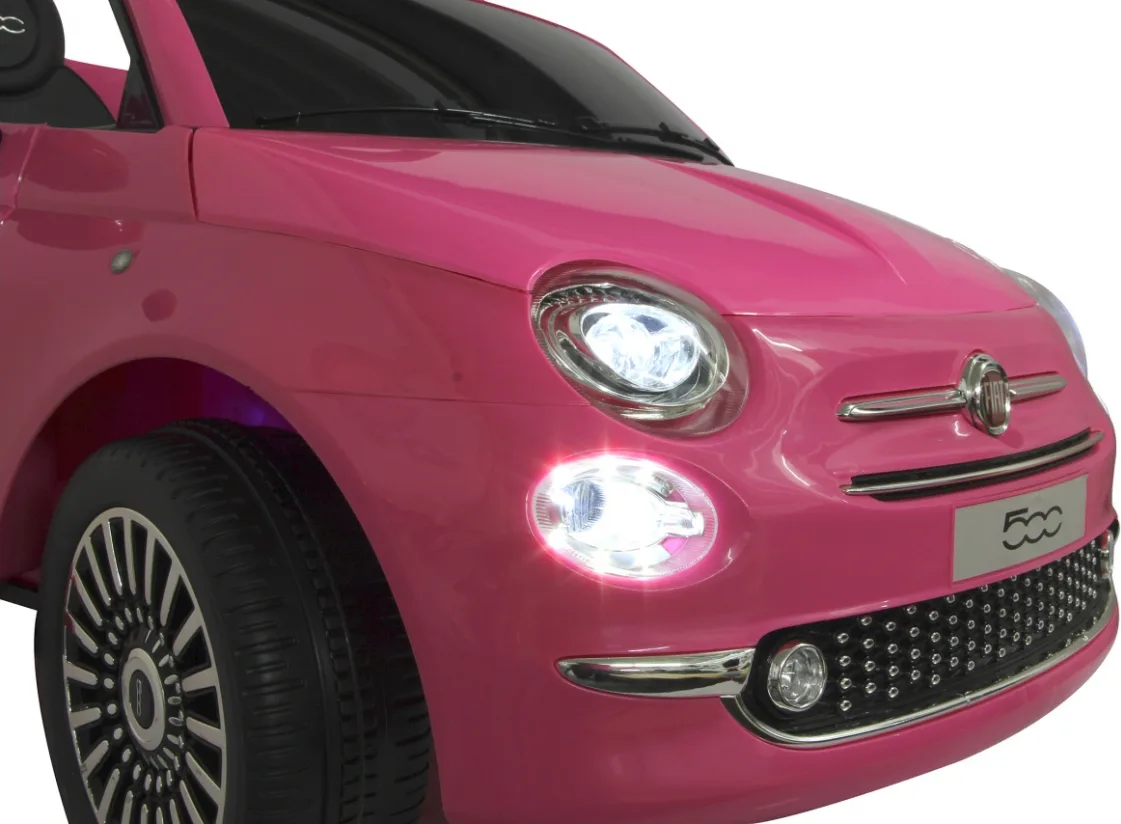 Coche Electrico Infantil Fiat 500 Fucsia 12v — foto 8