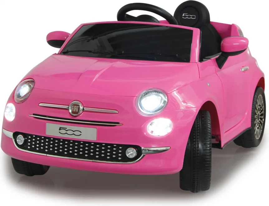 Coche Electrico Infantil Fiat 500 Fucsia 12v