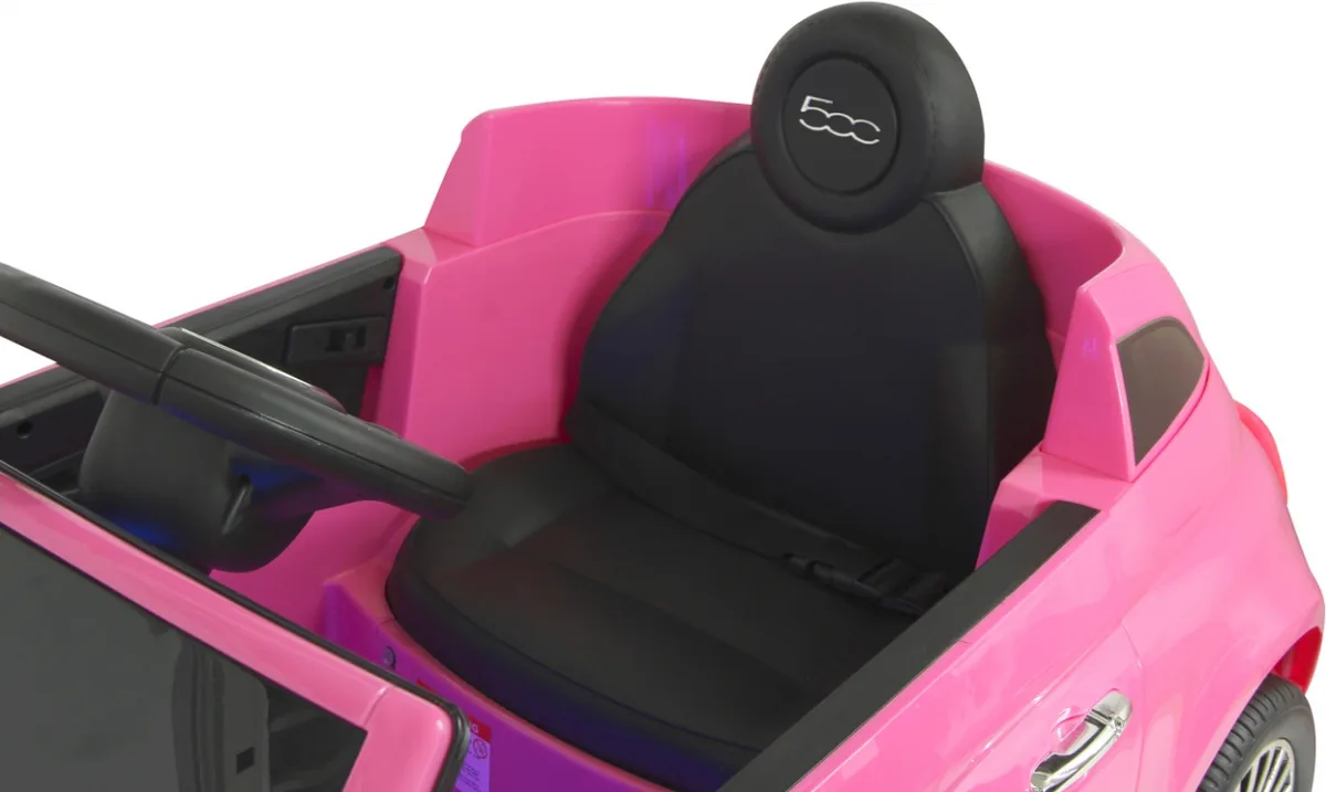 Coche Electrico Infantil Fiat 500 Fucsia 12v — foto 3