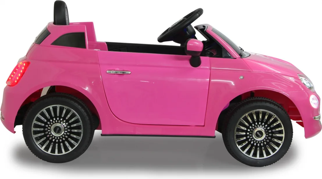 Coche Electrico Infantil Fiat 500 Fucsia 12v — foto 7
