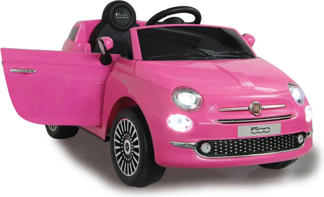 Coche Electrico Infantil Fiat 500 Fucsia 12v — foto 2