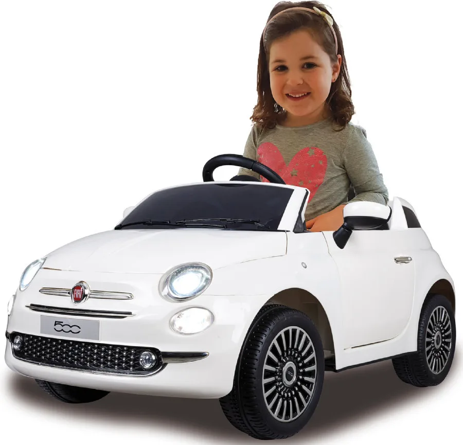 Coche Electrico Infantil Fiat 500 Blanco12v