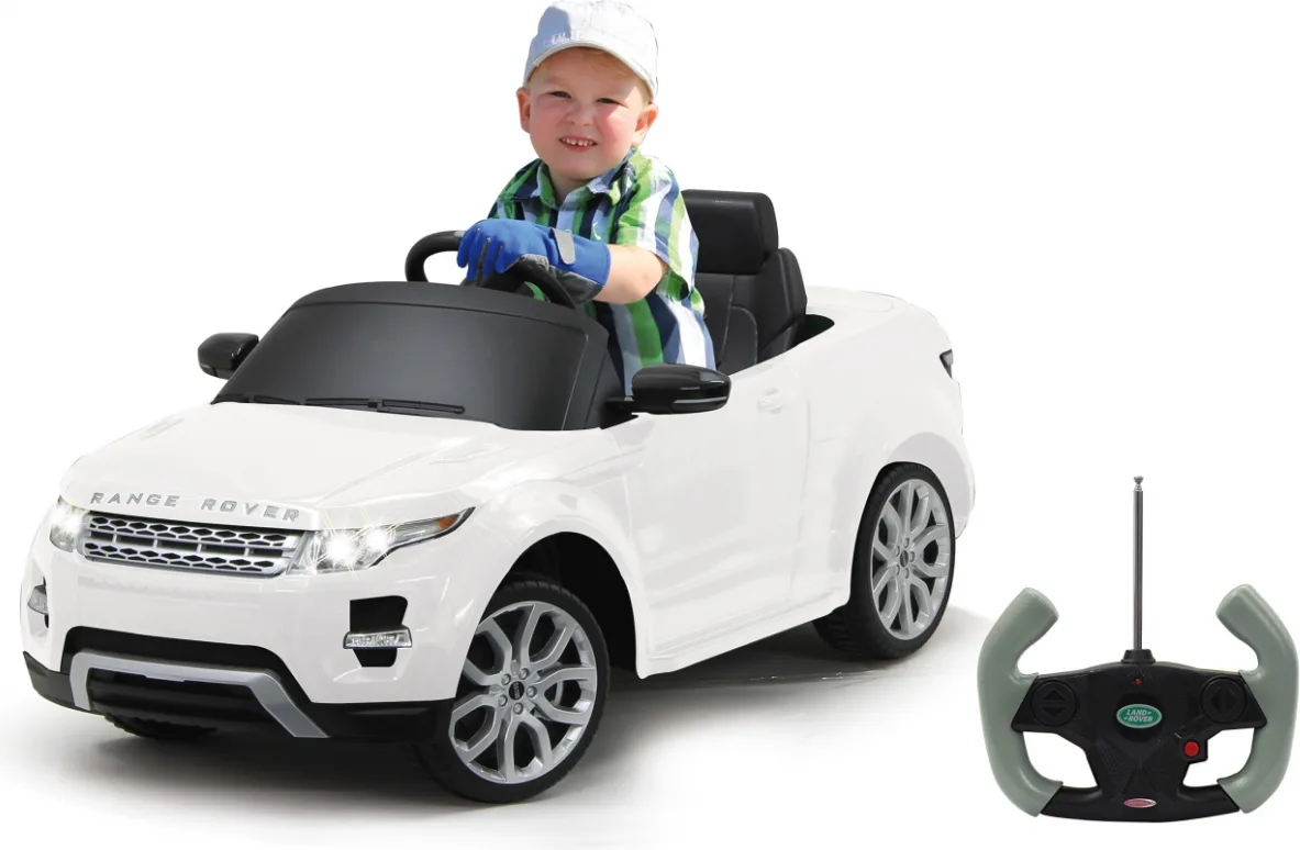 Coche Juguete Jamara  Ride-on Land Rover Evoque Blanco 27mhz 6v — foto 6