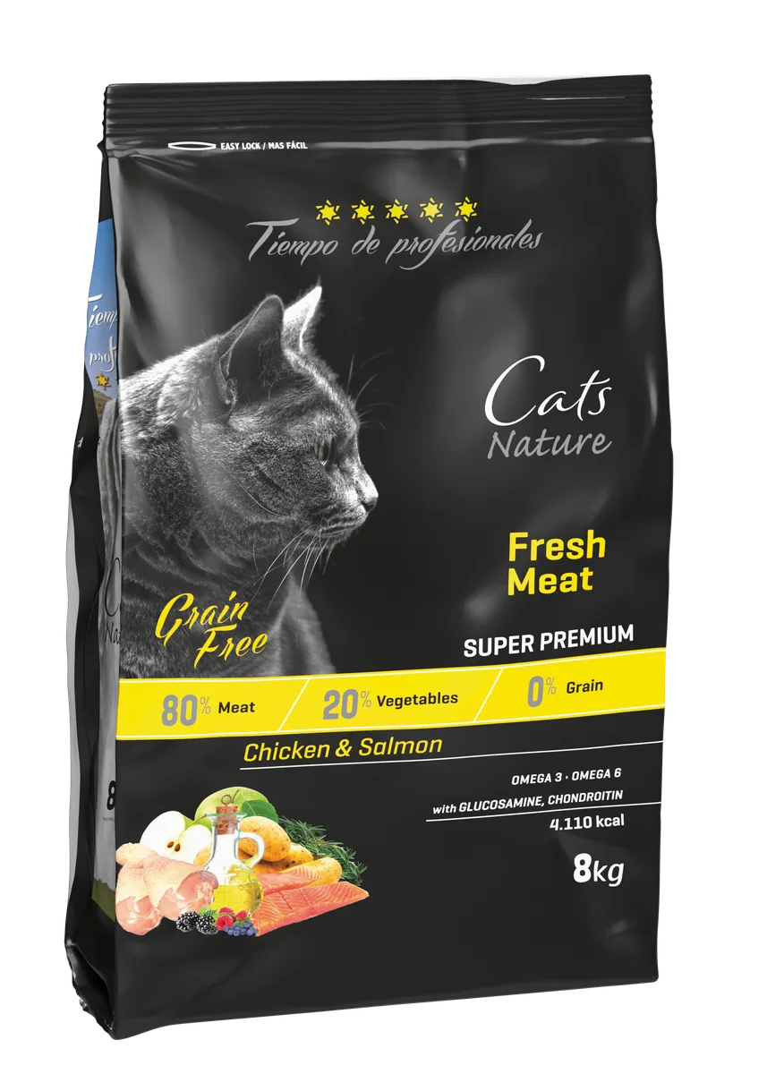 Pienso Gatos Tiempo de Profesionales Grain Free Pollo y Salmon 8 kg — foto principal