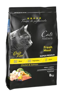 Pienso Gatos Tiempo de Profesionales Grain Free Pollo y Salmon 8 kg