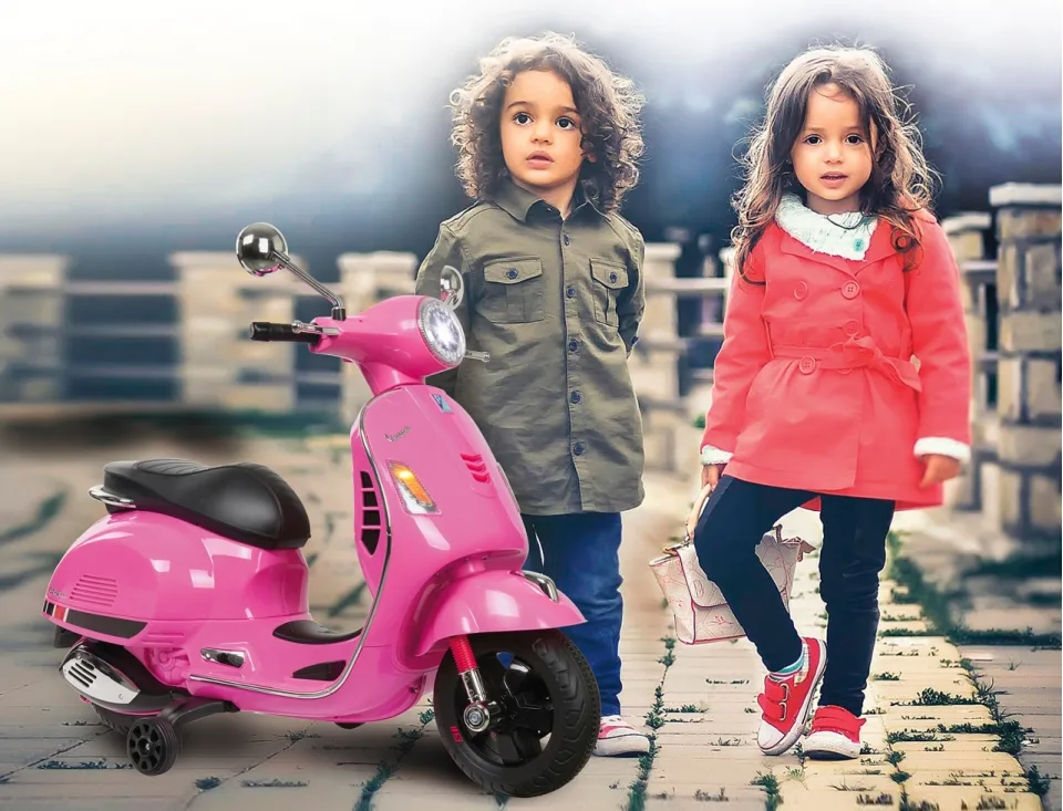 Moto Vespa infantil Jamara Gts 125 Rosa 12v — foto 3