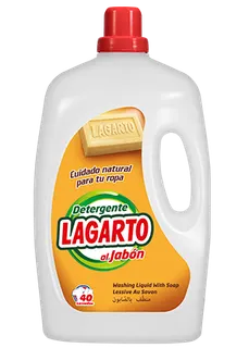 Detergente Lagarto Al Jabon 40 Lavados