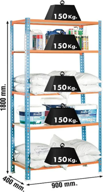 Estanteria Almacen 180*90*40 — foto 4