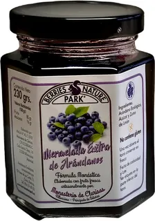 Tarro de Mermelada de Arándanos Ecológicos 230 gr