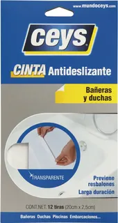 Tiras Antideslizante Bañera Transparente Ceys