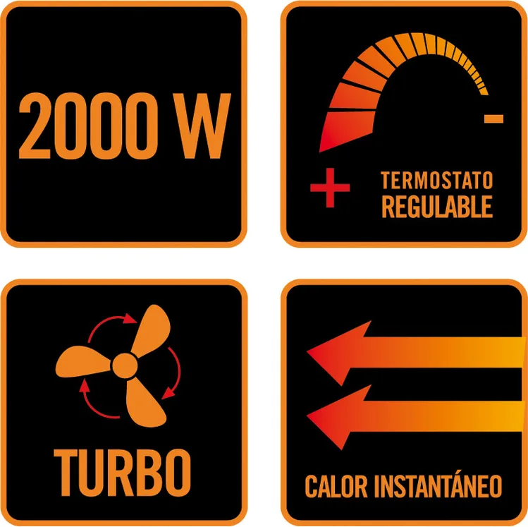 Convector Turbo Habitex E354 2000 W — foto 5