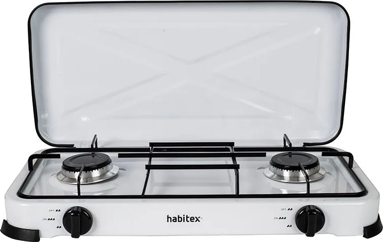 Cocina Portatil Gas 2 Fuegos Camping Habitex Camper 2