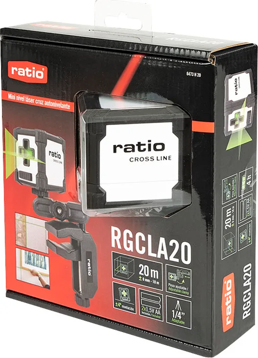 Nivel Laser Cruz 20 Metros Ratio — foto 5