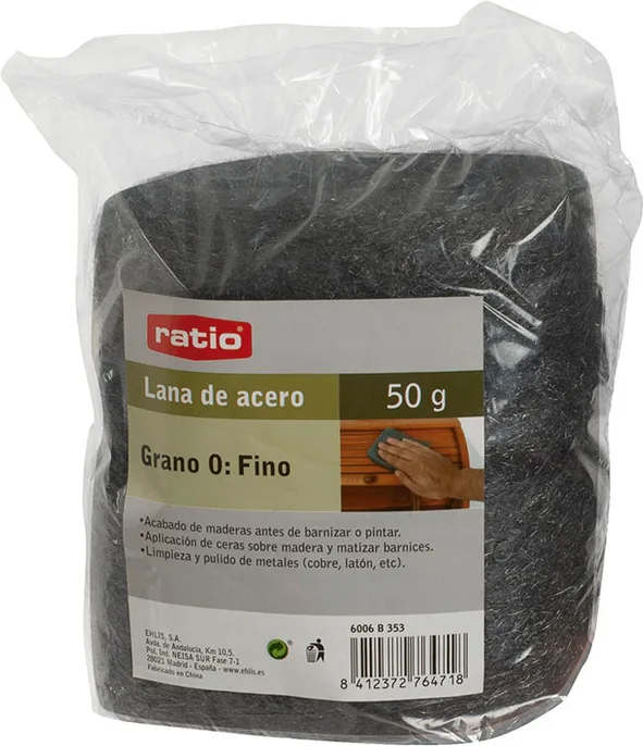 Lana de acero Grano Fino .2x50 Grs Ratio — foto 2
