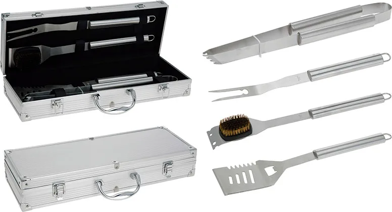 Accesorios Barbacoa Maletin 4 Piezas
