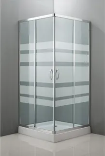Mampara Ducha Angular 80x80 cm Cromo