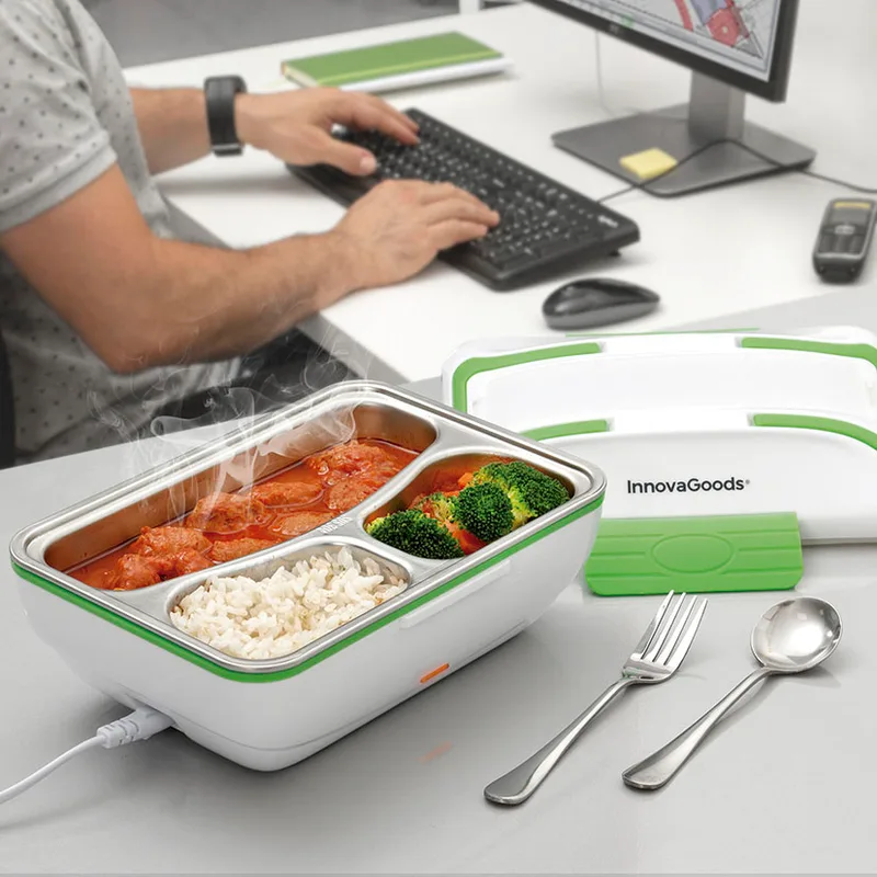 Fiambrera Electrica 50w Blanco / Verde — foto 6